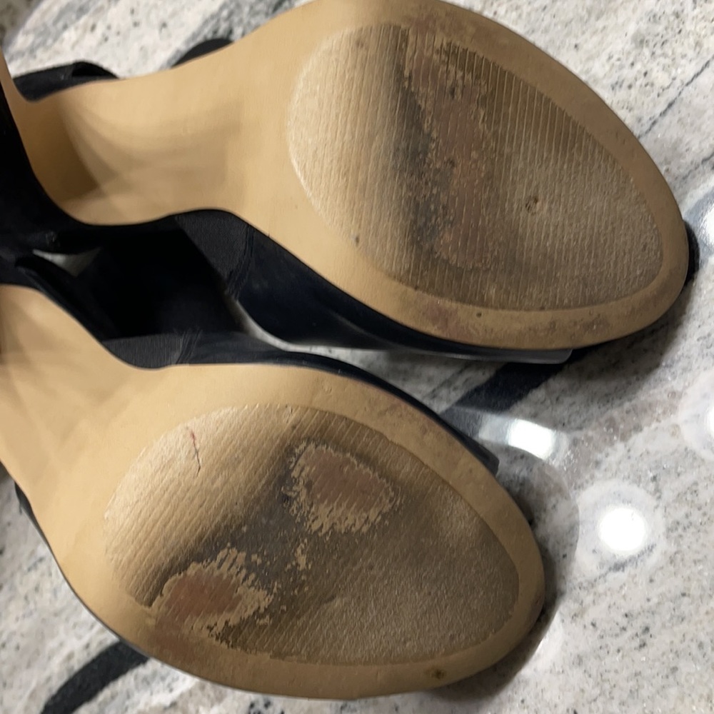 Leather Suede Ankle Booties - Picture 5 of 10
